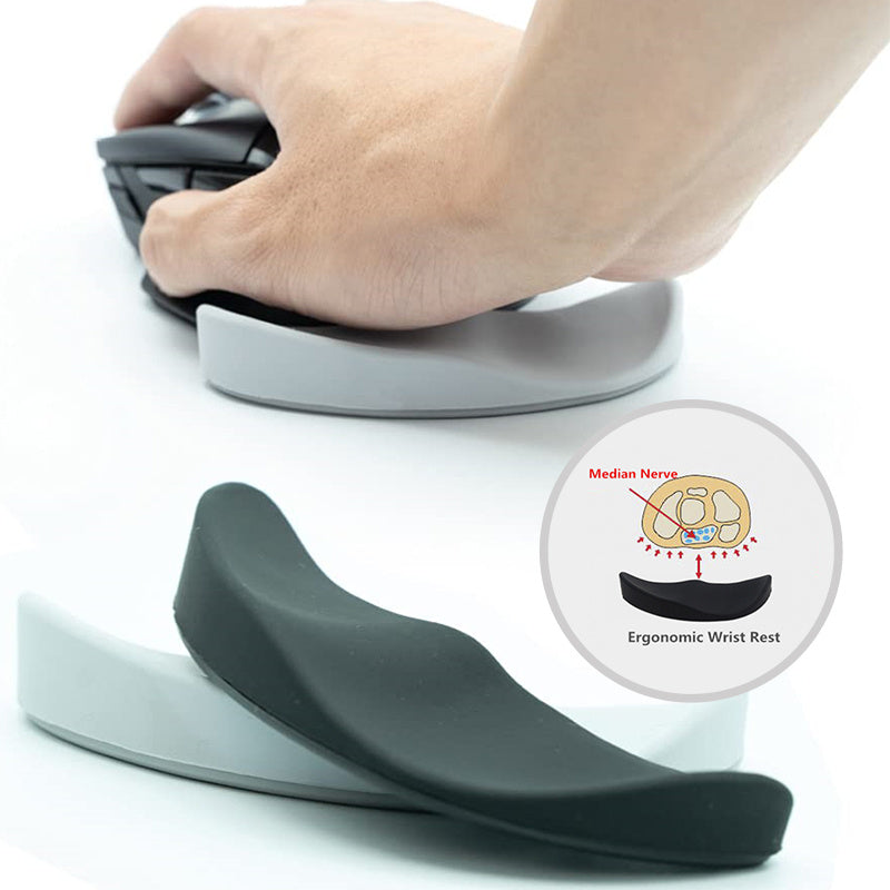 Ergonomic Mouse Wrist Rest Mouse Pads Silicon Gel Non-Slip Streamline Wrist Rest Support Mat