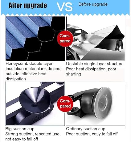 Retractable Windshield Sun Shade Small