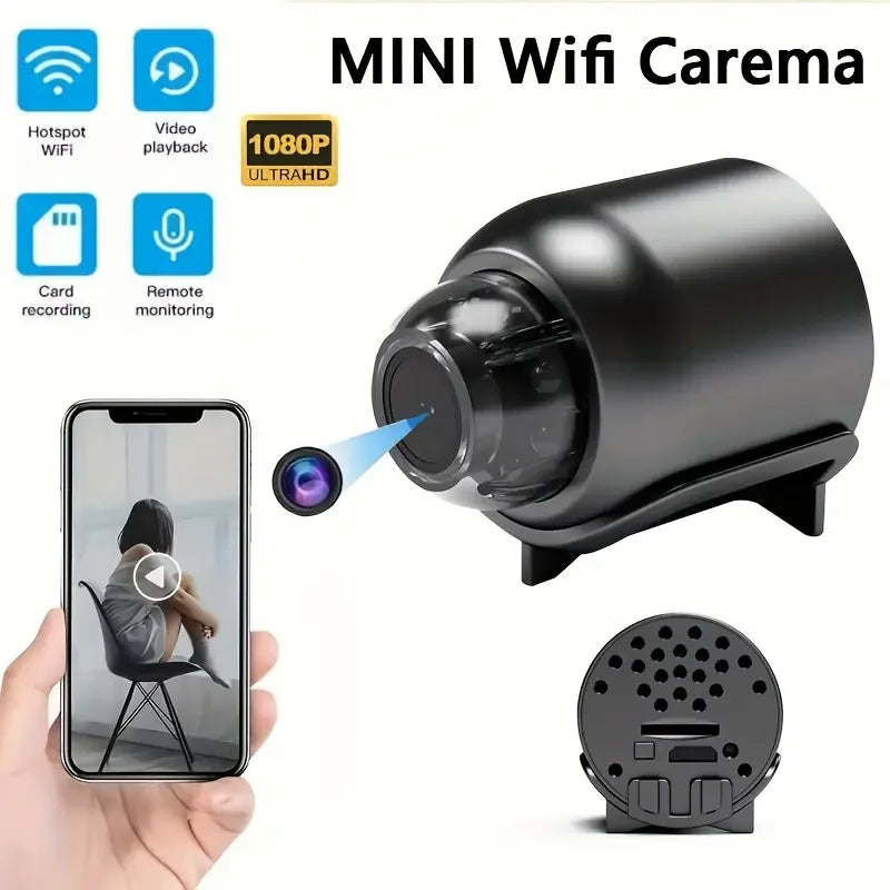 HD 1080P Mini WiFi Camera Night Vision Motion Sensor WideAngle Home Security