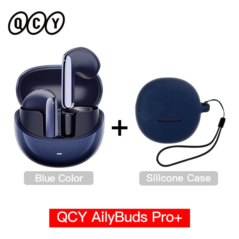 QCY HT10 AilyBuds Pro+ ANC Wireless Earphone Hi-Res Audio with LDAC Bluetooth 5.3 Earbuds 6 Mic AI HD Call Multipoint Connection