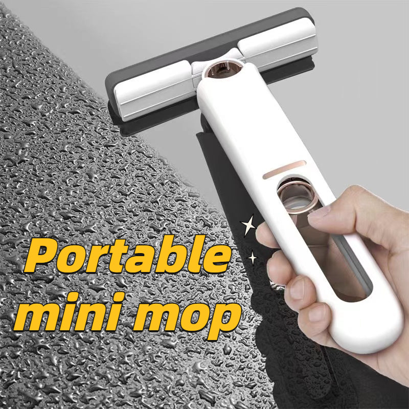 New Portable Self-NSqueeze Mini Mop, Lazy Hand Wash-Free Strong Absorbent Mop