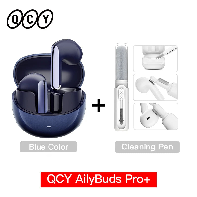 QCY HT10 AilyBuds Pro+ ANC Wireless Earphone Hi-Res Audio with LDAC Bluetooth 5.3 Earbuds 6 Mic AI HD Call Multipoint Connection