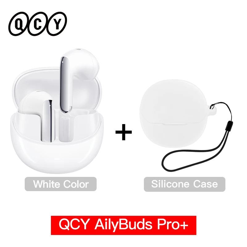 QCY HT10 AilyBuds Pro+ ANC Wireless Earphone Hi-Res Audio with LDAC Bluetooth 5.3 Earbuds 6 Mic AI HD Call Multipoint Connection