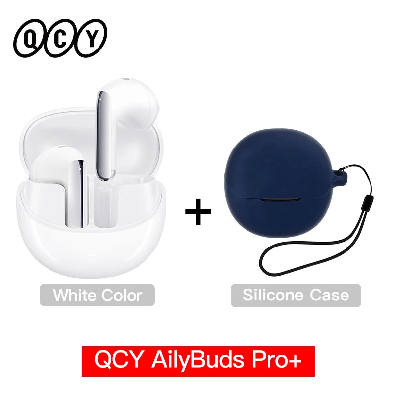 QCY HT10 AilyBuds Pro+ ANC Wireless Earphone Hi-Res Audio with LDAC Bluetooth 5.3 Earbuds 6 Mic AI HD Call Multipoint Connection