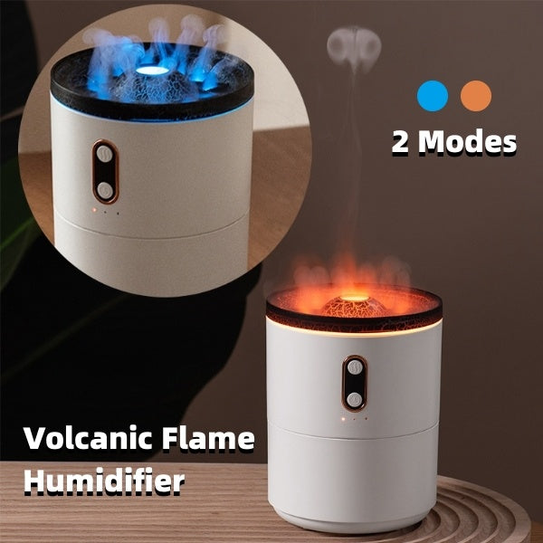 Volcanic Flame Aroma Essential Oil Diffuser USB Portable Jellyfish Air Humidifier Night Light Lamp Fragrance Humidifier