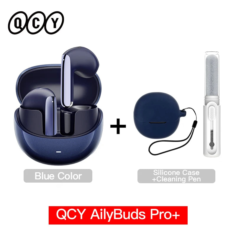 QCY HT10 AilyBuds Pro+ ANC Wireless Earphone Hi-Res Audio with LDAC Bluetooth 5.3 Earbuds 6 Mic AI HD Call Multipoint Connection