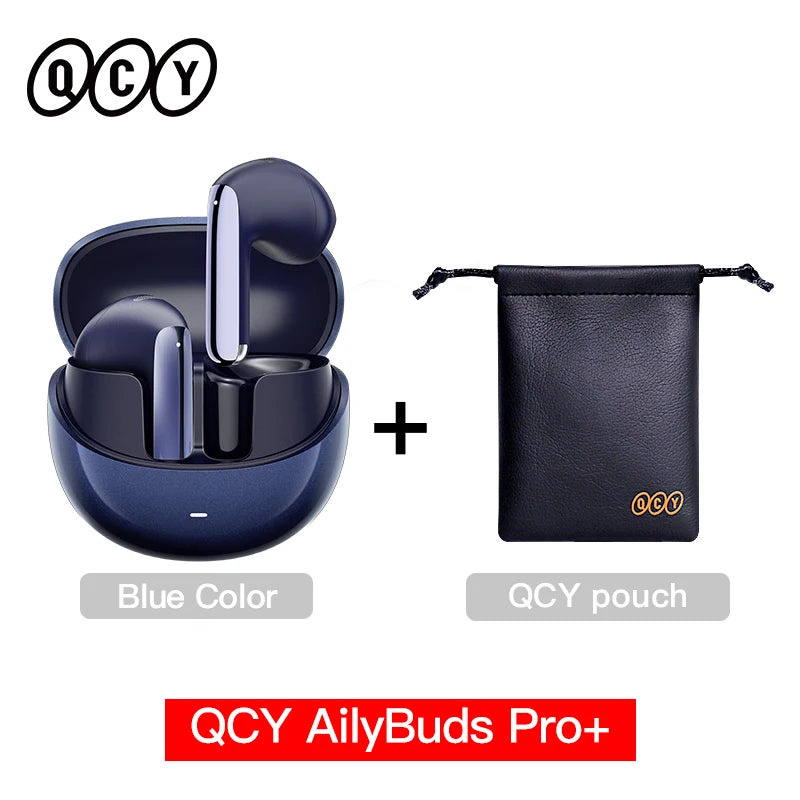 QCY HT10 AilyBuds Pro+ ANC Wireless Earphone Hi-Res Audio with LDAC Bluetooth 5.3 Earbuds 6 Mic AI HD Call Multipoint Connection